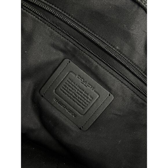 Coach Black Canvas 38 Ski X-Large Tote EUC $328 - Picture 10 of 10